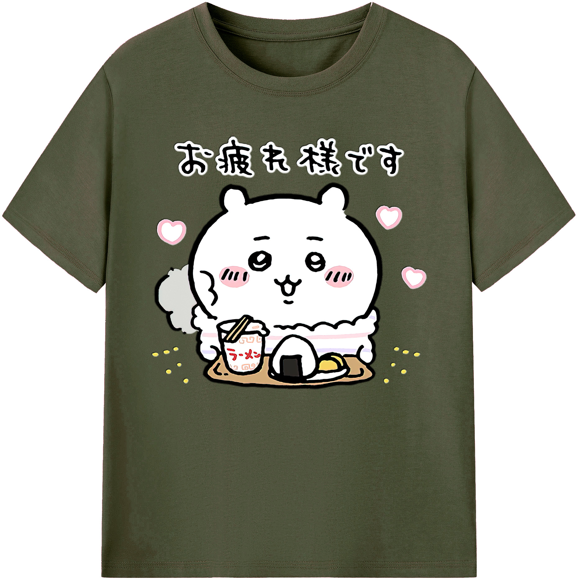 （画像用） ちいかわ ちいかわ Chii-kawa chiikawa 綿100％ メンズ半袖Tシャツ｜肌触りやわらか＆通気性